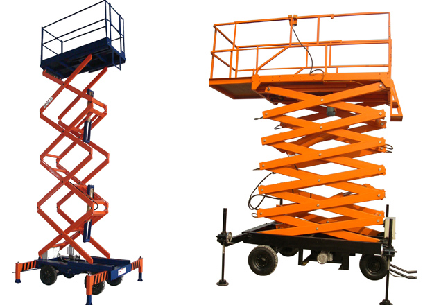 Mobile Traction Scissor Lifting Platform